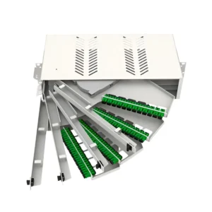 Patch Panel 48 puertos + 48 adaptadores SC-APC, Estructura giratoria